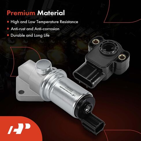 صمام التحكم في الهواء الخامل A-Premium IAC + مستشعر موضع الخانق TPS متوافق مع Ford F-150 1997-2003، F-150 Heritage 2004، F-250 1997-1999، Expedition 1997-2004، E-250/E-350 Econoline & Lincoln in Kuwait