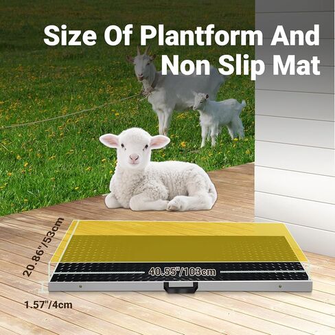 موازين الكلاب الكبيرة للسلالات الكبيرة، مقياس الحيوانات الأليفة 1100 رطل × 0.2 رطل للكلاب الكبيرة، مقياس الماشية، مقياس الحيوانات، منصة من الفولاذ المقاوم للصدأ، مقياس كبير للكلاب الأغنام والماعز والخنزير in Kuwait