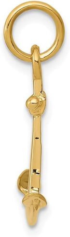 Sonia Jewels Solid 14k Yellow Gold Men's Anchor Charm Small Plain Pendant - 19mm x 15mm in Saudi Arabia