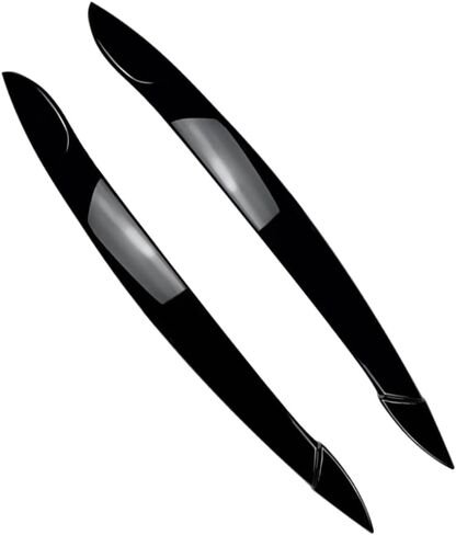 MACHSWON 2 Pcs ABS Headight Eyebrow Stickers Left+Right Bezel Trim, Headlight Eyebrows Eyelids Trim Cover, Compatible with BMW X5 E70 2008-2013 after June 2008 (Glossy Black) in Saudi Arabia