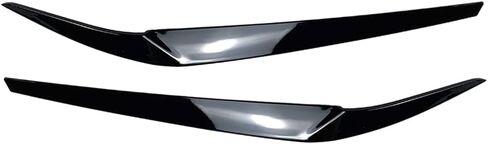 Cnaloo12 1 Pair Front Headlight Eyebrows Headlight Eyelid Cover for BMW 5 Series G30 G31 G38 F90 M5 525I 530I 540I 2017-2021, Glossy Black in Saudi Arabia