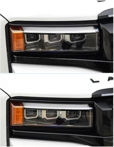 Car Head Light Lamp Eyelid Sticker Headlight Eyebrow Trims Compatible With toyota Prado LC250 Exterior Accessories 2024 2025 in Saudi Arabia