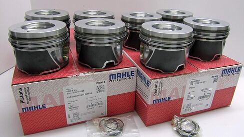 مجموعة المكابس متوافقة مع 6.6L Duramax LMM LBZ LLY 2006-2010 مجموعة اليمين واليسار مع حلقات مجموعة الحجم القياسي in Saudi Arabia