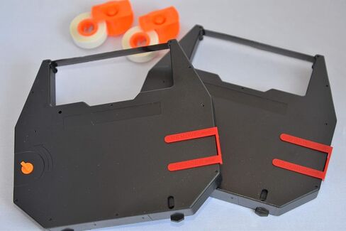 Compatible Typewriter Ribbon & Correction Spools for Royal Signet 10/20 / 25/45 / 70 Typewriters. The Package Includes 2 Black Typewriter Cassettes and 2 Lift Off Correction Spools in Saudi Arabia