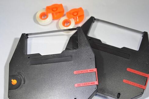 Compatible Typewriter Ribbon & Correction Spools for Royal Signet 10/20 / 25/45 / 70 Typewriters. The Package Includes 2 Black Typewriter Cassettes and 2 Lift Off Correction Spools in Saudi Arabia
