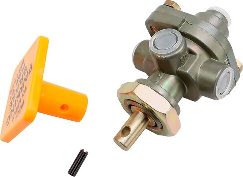 Hex Autoparts 276566 PP-1 صمام التحكم في فرامل الهواء، 20 رطل لكل بوصة مربعة 1/8 بوصة صمام فرامل انتظار الدفع، متوافق مع Bendix 277015، Haldex KN20021، التحكم في فرامل الطوارئ للشاحنات والمقطورة الثقيلة in Kuwait