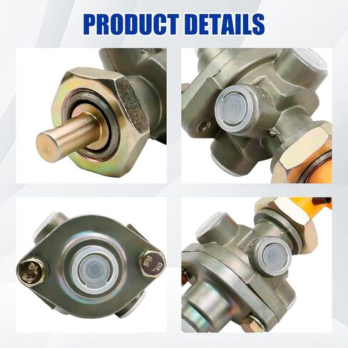 Hex Autoparts 276566 PP-1 صمام التحكم في فرامل الهواء، 20 رطل لكل بوصة مربعة 1/8 بوصة صمام فرامل انتظار الدفع، متوافق مع Bendix 277015، Haldex KN20021، التحكم في فرامل الطوارئ للشاحنات والمقطورة الثقيلة in Kuwait
