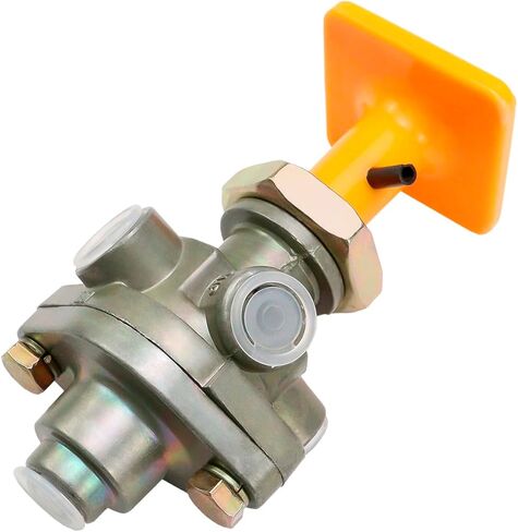 Hex Autoparts 276566 PP-1 صمام التحكم في فرامل الهواء، 20 رطل لكل بوصة مربعة 1/8 بوصة صمام فرامل انتظار الدفع، متوافق مع Bendix 277015، Haldex KN20021، التحكم في فرامل الطوارئ للشاحنات والمقطورة الثقيلة in Kuwait