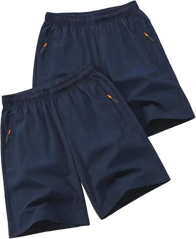 2PCS Boys Shorts, Casual Athletic Pants for Teen Boys, 2-Pack Daily Wear in Saudi Arabia
