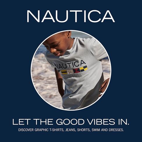 Nautica Boys Pull-on Twill Jogger Pant, Drawstring Closure in Saudi Arabia