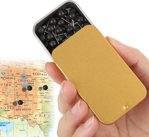 Golden Push pins for Home Office Bulletin Boards and corkboards (Golden) in Saudi Arabia