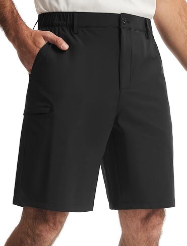 Libin Men's Golf Shorts 9" Work Dress Shorts Zipper Pocket Travel Lightweight Quick Dry Classic Fit Casual Soft in Saudi Arabia