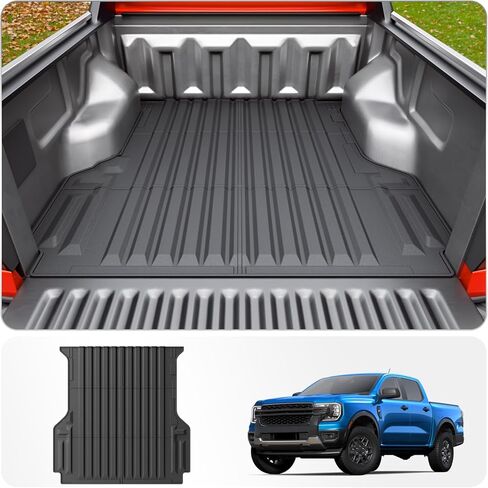 Truck Bed Mat Compatible with 2023 2024 2025 2026 Chevy Colorado GMC Canyon 5FT Bed Mat TPE All Weather Bed Liner 2024 Chevy Colorado GMC Canyon Accessories (Truck Bed Mat) in Saudi Arabia