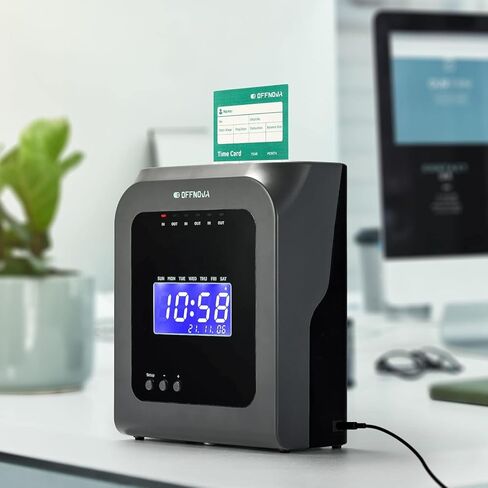 OFFNOVA Thermal Time Cards, Double-Sided Monthly Time Cards for IN/OUT Time Clock, Pack of 100 in Saudi Arabia