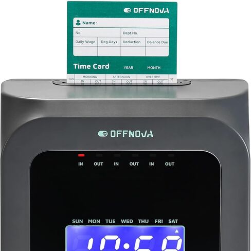 OFFNOVA Thermal Time Cards, Double-Sided Monthly Time Cards for IN/OUT Time Clock, Pack of 100 in Saudi Arabia