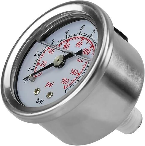 منظم ضغط الوقود 12-804 متوافق مع أجزاء المكربن ​​Holley وEdelbrock لـ 1-4 PSI، منفذ NPT 3/8in (1 داخل، 2 خارج) منظم ضغط الوقود القابل للتعديل المكربن ​​استبدال #12804 in Saudi Arabia