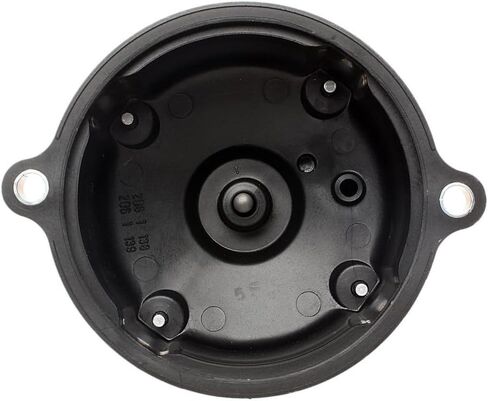 KarParts360 For Toyota Celica 1990 Distributor Cap Top | Aluminum | Black | Polypropylene Material | Screw Attachment Method | Top Tower Position | 5 Terminal Quantity | Replacement For 1910174150 in Saudi Arabia