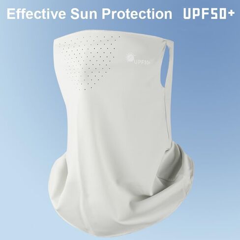 UV Sun Protection Face Mask Breathable Ice Silk Neck Gaiter for Golf Hiking Running Cycling Outdoor Sports in Saudi Arabia
