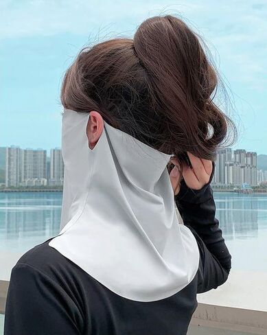 UV Sun Protection Face Mask Breathable Ice Silk Neck Gaiter for Golf Hiking Running Cycling Outdoor Sports in Saudi Arabia