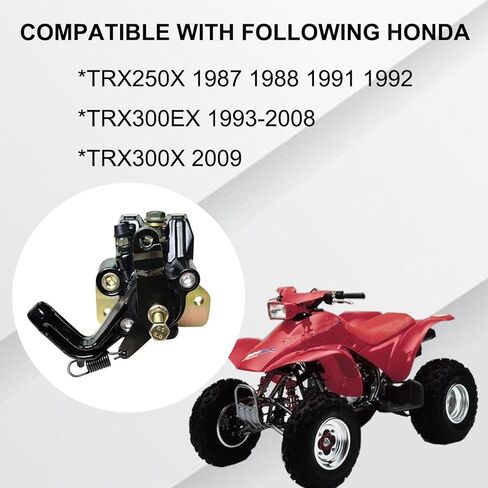 Rear Brake Caliper Assembly with Parking Brake & Pads Compatible with Honda TRX250X TRX300EX TRX300X Fourtrax Sportrax 1987-2009 OEM # 43250-HM3-305 43200-HM3-006 43200-HC0-681 43200-HC0-671 in Saudi Arabia
