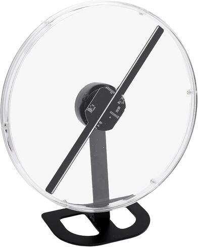 SUNGOOYUE 3D Hologram Fan, 12.6in HD LED Holographic Projector with Transparent Protective Cover, 2000x224 Resolution, 224 LED Chips, for Advertising Display, Store Signs, Party (US Plug) in Saudi Arabia