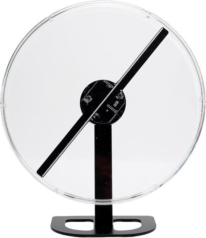 SUNGOOYUE 3D Hologram Fan, 12.6in HD LED Holographic Projector with Transparent Protective Cover, 2000x224 Resolution, 224 LED Chips, for Advertising Display, Store Signs, Party (US Plug) in Saudi Arabia