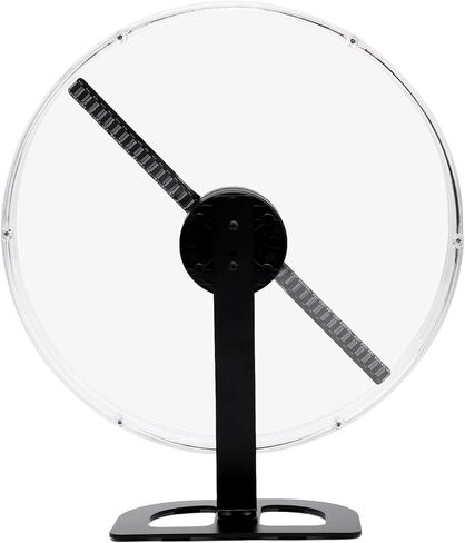 SUNGOOYUE 3D Hologram Fan, 12.6in HD LED Holographic Projector with Transparent Protective Cover, 2000x224 Resolution, 224 LED Chips, for Advertising Display, Store Signs, Party (US Plug) in Saudi Arabia