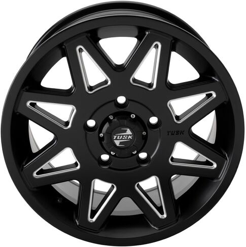 TUSK 5/114.3 (5/4.5) عجلة Tintic 15x7 6.0 + 1.0 مطحونة/أسود متوافقة مع Polaris RZR Pro R/Pro R 4 2022-2025/Turbo R/R4 2022-2025/Xpedition XP/XP5 2024-2025 in Kuwait