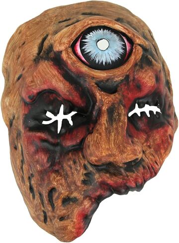 Things2Die4 Ghoulish Cyclops Half Mask Creepy Zombie Horror Halloween Costume Head Accessory in Saudi Arabia