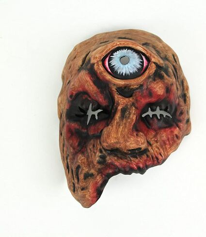 Things2Die4 Ghoulish Cyclops Half Mask Creepy Zombie Horror Halloween Costume Head Accessory in Saudi Arabia