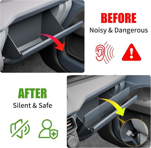 Car Glove Box Soft Open Damper Compatible with 2022-2025 2026 Ford Maverick Passenger Side Glove Box Support Damper Release Shock Support Stop for 2024 Maverick Accessories in Saudi Arabia