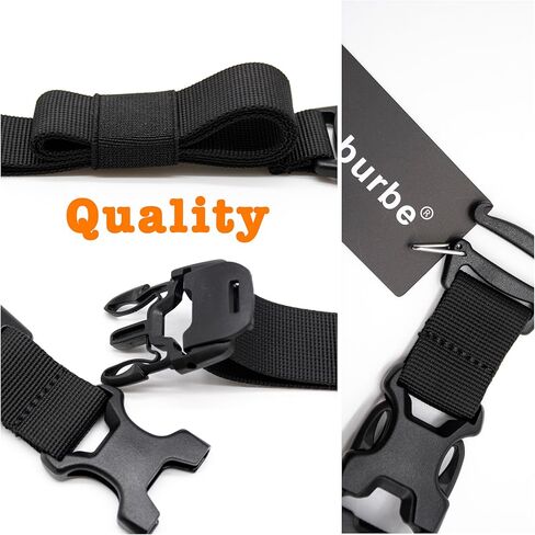 أحزمة ظهر طويلة قابلة للتعديل بطول 83.88 سم مع إبزيم سريع الفك، ملحق شديد التحمل، إضافة إلى أشرطة ربط لأسفل لحقيبة النوم، والخيمة، وحصيرة اليوجا، والمشي لمسافات طويلة، وركوب الدراجات، والأمتعة - عبوتان باللون الأسود in Kuwait