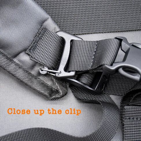 أحزمة ظهر طويلة قابلة للتعديل بطول 83.88 سم مع إبزيم سريع الفك، ملحق شديد التحمل، إضافة إلى أشرطة ربط لأسفل لحقيبة النوم، والخيمة، وحصيرة اليوجا، والمشي لمسافات طويلة، وركوب الدراجات، والأمتعة - عبوتان باللون الأسود in Kuwait