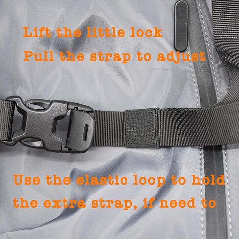 أحزمة ظهر طويلة قابلة للتعديل بطول 83.88 سم مع إبزيم سريع الفك، ملحق شديد التحمل، إضافة إلى أشرطة ربط لأسفل لحقيبة النوم، والخيمة، وحصيرة اليوجا، والمشي لمسافات طويلة، وركوب الدراجات، والأمتعة - عبوتان باللون الأسود in Kuwait