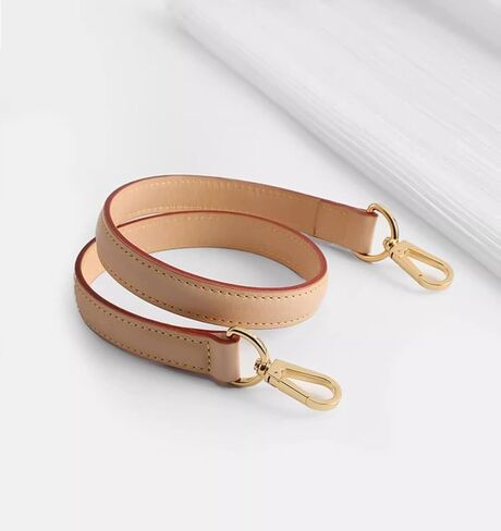 أحزمة كتف بديلة من جلد Vachetta الأصلي وأشرطة كتف قصيرة مناسبة لحقائب Hobo Speedy25/30 Alma Dauphine Pochette Neno وحقائب متعددة (شمع العسل، العرض: 0.7 بوصة طول: 24.8 بوصة) in Kuwait