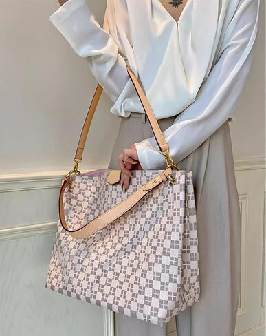 أحزمة كتف بديلة من جلد Vachetta الأصلي وأشرطة كتف قصيرة مناسبة لحقائب Hobo Speedy25/30 Alma Dauphine Pochette Neno وحقائب متعددة (شمع العسل، العرض: 0.7 بوصة طول: 24.8 بوصة) in Kuwait