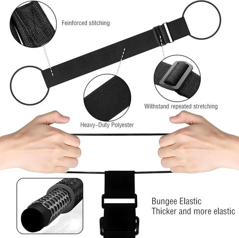 3PCS Luggage Straps,Adjustable Luggage Connector Straps with Heavy-Duty Elastic Belt to Connect Two Suitcases,Add a Bag Luggage Belt,Luggage Accessories for Travel for Securing Carry-On&Bag Essentials in Saudi Arabia
