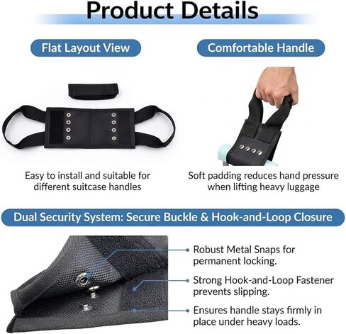 7.9in Universal Luggage Handle Extender for Tall People, Durable Luggage Replacement Parts, Luggage Straps for Suitcases Handle Replacement, Rolling Wagons Bowling Bag, Toolbox, Handcart in Saudi Arabia