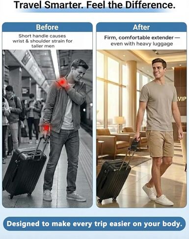 7.9in Universal Luggage Handle Extender for Tall People, Durable Luggage Replacement Parts, Luggage Straps for Suitcases Handle Replacement, Rolling Wagons Bowling Bag, Toolbox, Handcart in Saudi Arabia
