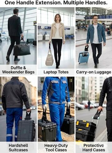 7.9in Universal Luggage Handle Extender for Tall People, Durable Luggage Replacement Parts, Luggage Straps for Suitcases Handle Replacement, Rolling Wagons Bowling Bag, Toolbox, Handcart in Saudi Arabia