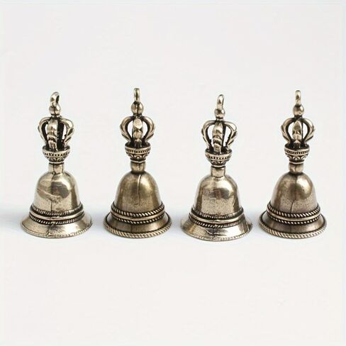 4Pcs Christmas Tree Handicraft Bell Wind Bell Bronze Bell Pendant Brass Bell Christmas Decoration in Saudi Arabia