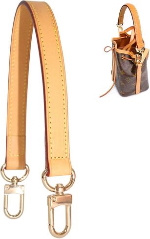 Leather Handbag Strap, Suitable for Changing Shoulder Straps on L V Handbags and Bucket Bags(Coffee-W:0.7in,L：25.6in) in Saudi Arabia