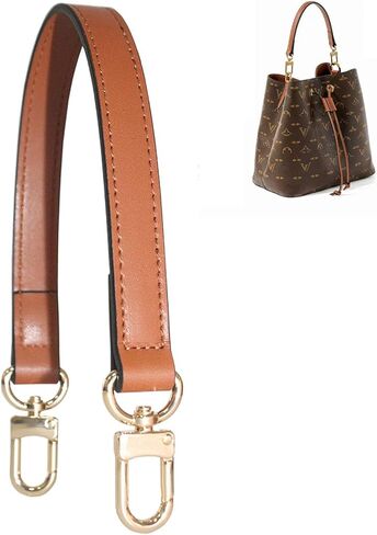 Leather Handbag Strap, Suitable for Changing Shoulder Straps on L V Handbags and Bucket Bags(Coffee-W:0.7in,L：25.6in) in Saudi Arabia