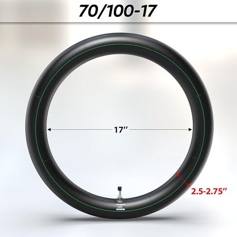 1PZ KLS-Y9Z 70/100-17 2.75-17 إطار وأنبوب داخلي لـ KLX125 KLX140 KX85 TTR125 YZ80 YZ85 RM80 CR80 CT90 DRZ125 TaoTao DB17 Apollo RFZX18 Coolster Dirt Pit Bike Off Road Motocross شديد التحمل in Saudi Arabia