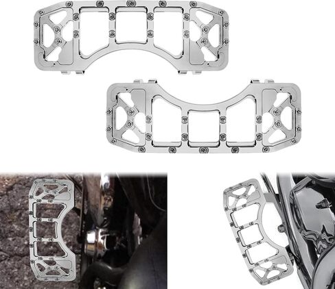 MX Wide Driver Floorboards CNC Aluminum Foot Pegs Fit For Harley Touring Road King Road Glide Street Glide Electra Glide Trike Softail Dyna Chrome in Saudi Arabia