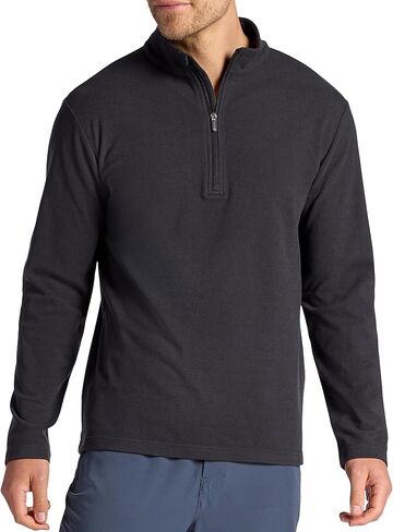 Gaiam mens Reform Long Sleeve Quarter-zip, Standard Fit, Stretch Midweight Material in Saudi Arabia
