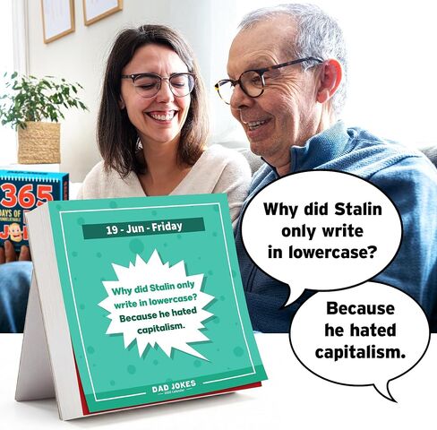 Desk Calendar 2026-365 Days of Punbelievable Jokes - Gifts for Dad from Daughter, Son - Dad Birthday Gifts, Dad Gifts - Stocking Stuffers for Men, Dad - Funny Daily Calendar 2026, Page A Day 2026 in Kuwait