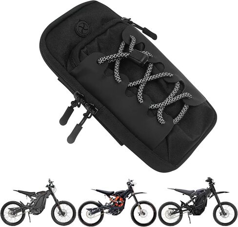 حقيبة تخزين غطاء بطارية Dirtbike، حقيبة هاتف للدراجة الإلكترونية، مناسبة لـ Surron Light Bee/Talaria/Segway X160/X260/E Ride Pro/Surron Ultra Bee، حقيبة بإطار أمامي للدراجات النارية للدراجات الترابية الكهربائية (مع شعار) in Saudi Arabia