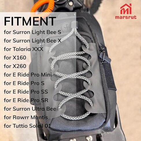 حقيبة تخزين غطاء بطارية Dirtbike، حقيبة هاتف للدراجة الإلكترونية، مناسبة لـ Surron Light Bee/Talaria/Segway X160/X260/E Ride Pro/Surron Ultra Bee، حقيبة بإطار أمامي للدراجات النارية للدراجات الترابية الكهربائية (مع شعار) in Saudi Arabia