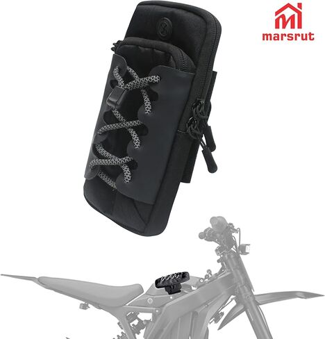 حقيبة تخزين غطاء بطارية Dirtbike، حقيبة هاتف للدراجة الإلكترونية، مناسبة لـ Surron Light Bee/Talaria/Segway X160/X260/E Ride Pro/Surron Ultra Bee، حقيبة بإطار أمامي للدراجات النارية للدراجات الترابية الكهربائية (مع شعار) in Saudi Arabia